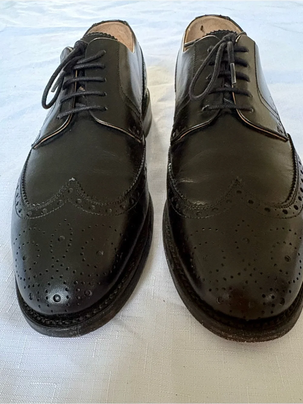 Henry Stevens/Shoepassion Black Wingtip Derby - Size Men’s US9 - Goodyear Welted